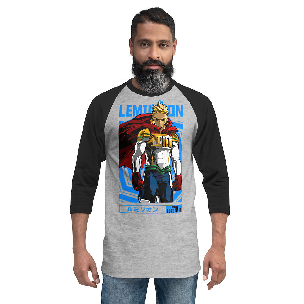 Thumbnail: PREMIUM 3/4 SLEEVE RAGLAN SHIRT ANIME
