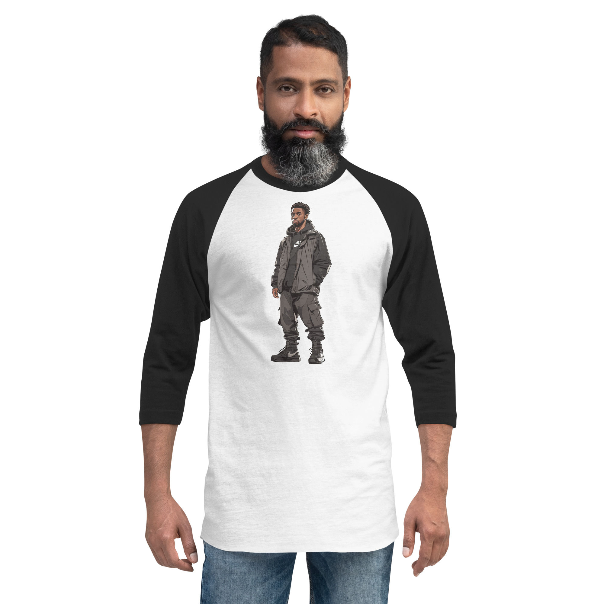 3/4 sleeve raglan shirt