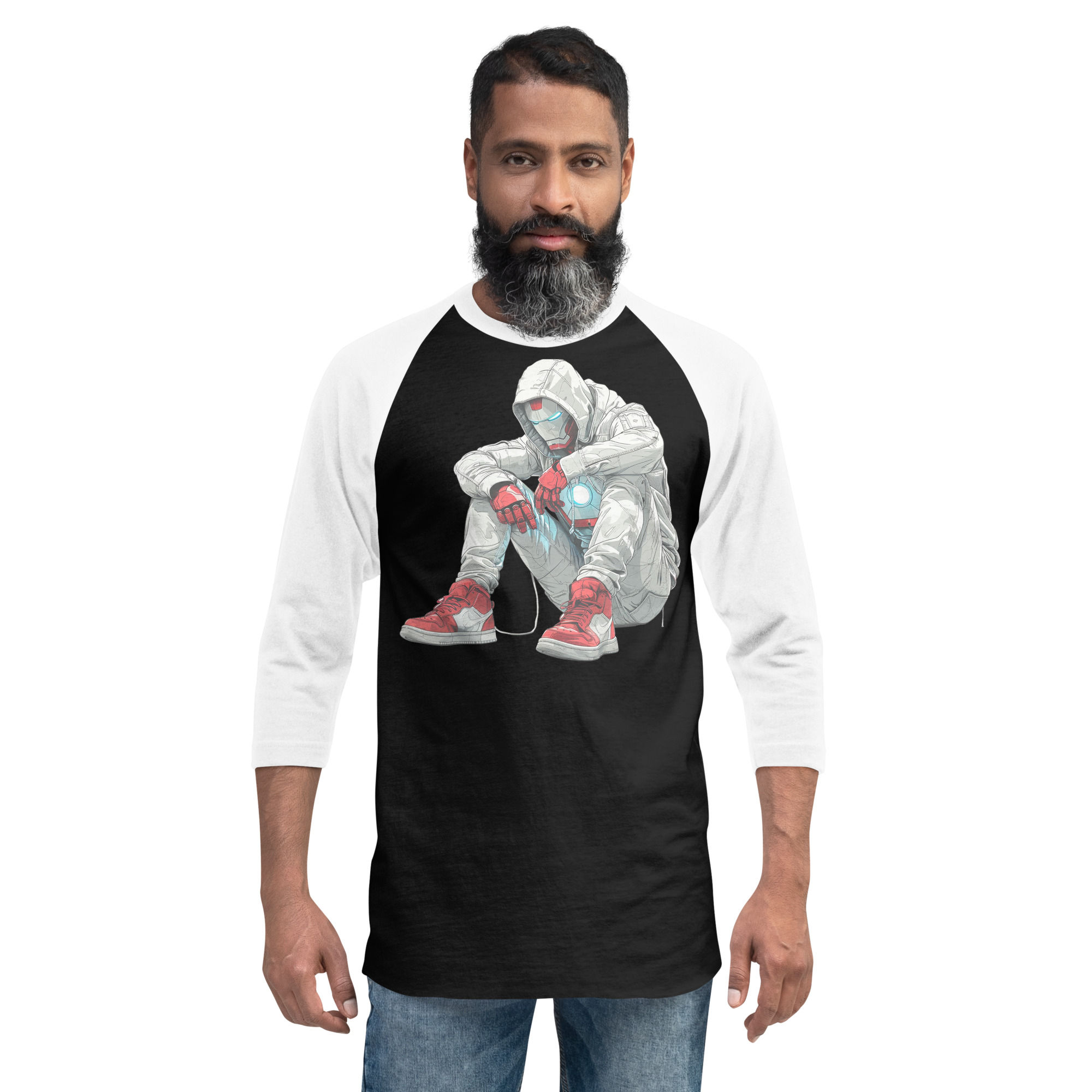 3/4 sleeve raglan shirt