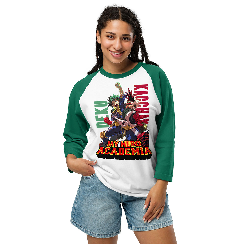 Thumbnail: PREMIUM 3/4 SLEEVE RAGLAN SHIRT ANIME
