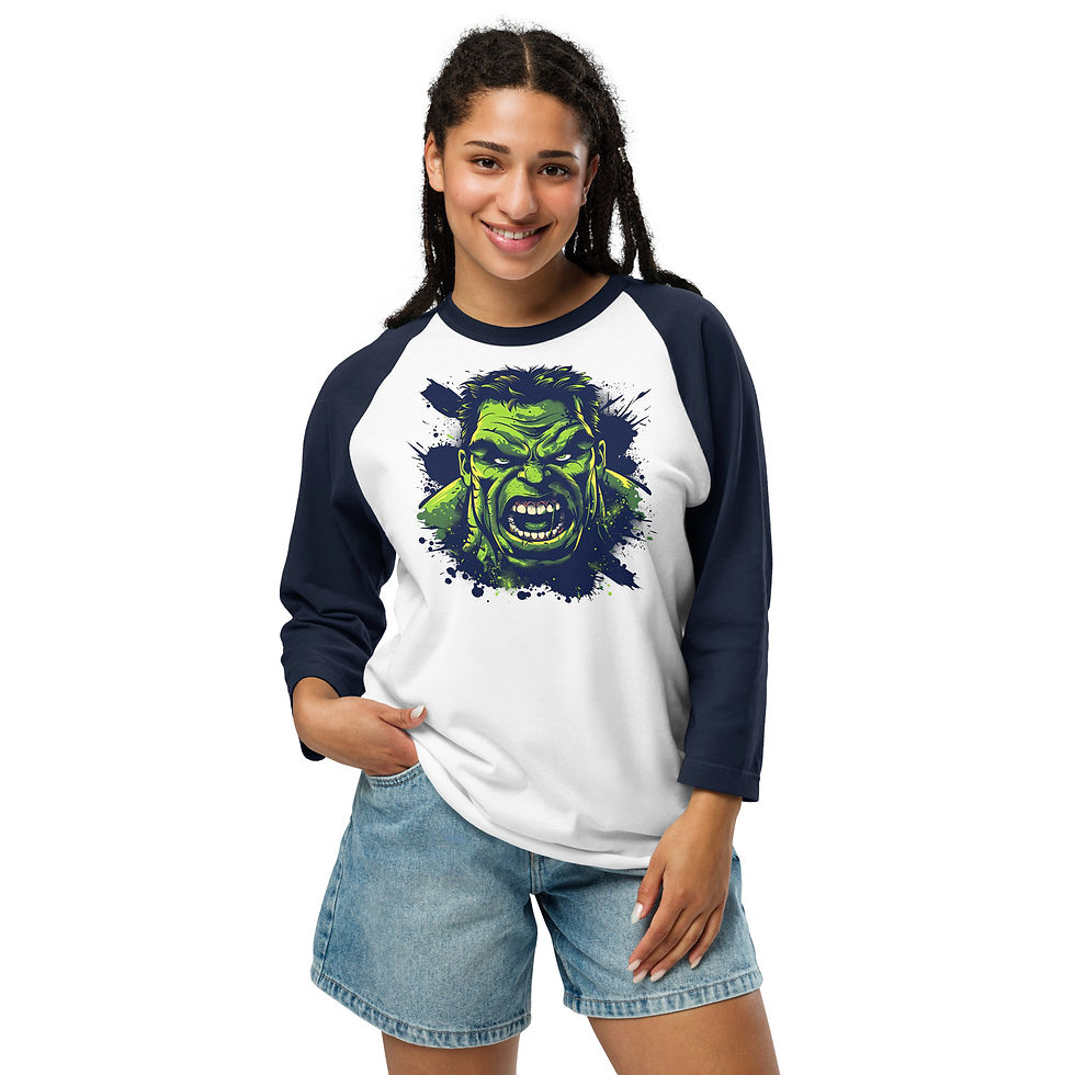 Thumbnail: 3/4 sleeve raglan shirt