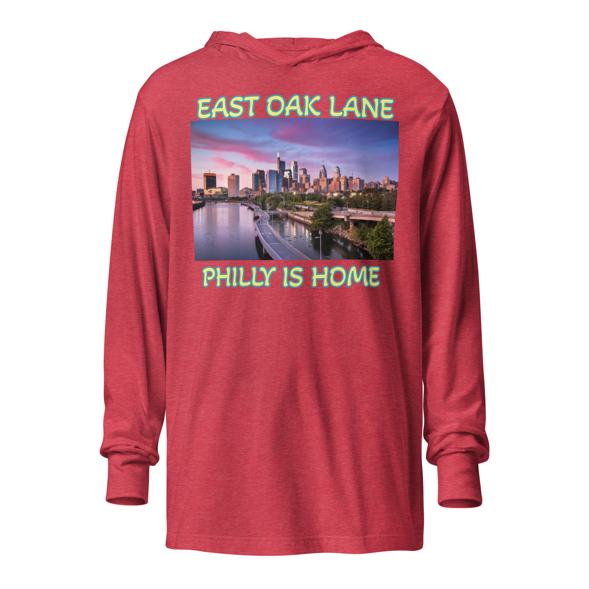 Hooded long-sleeve tee