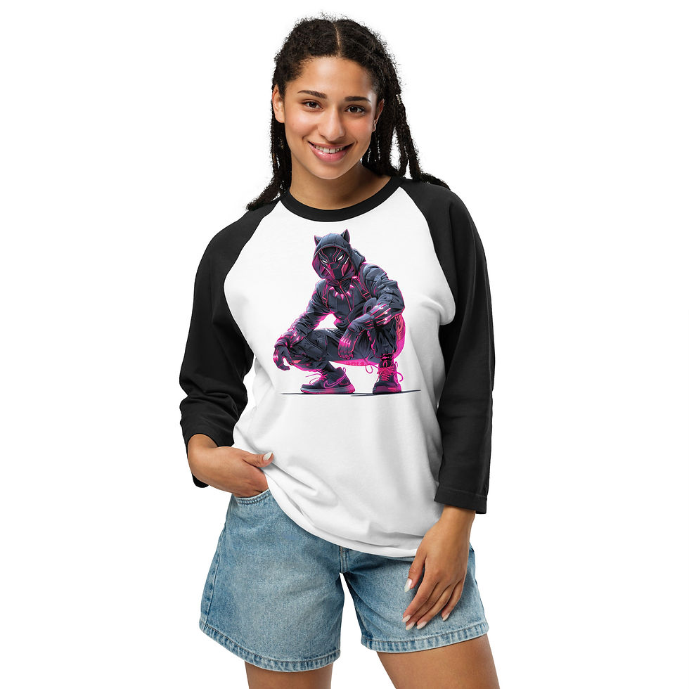 Thumbnail: 3/4 sleeve raglan shirt