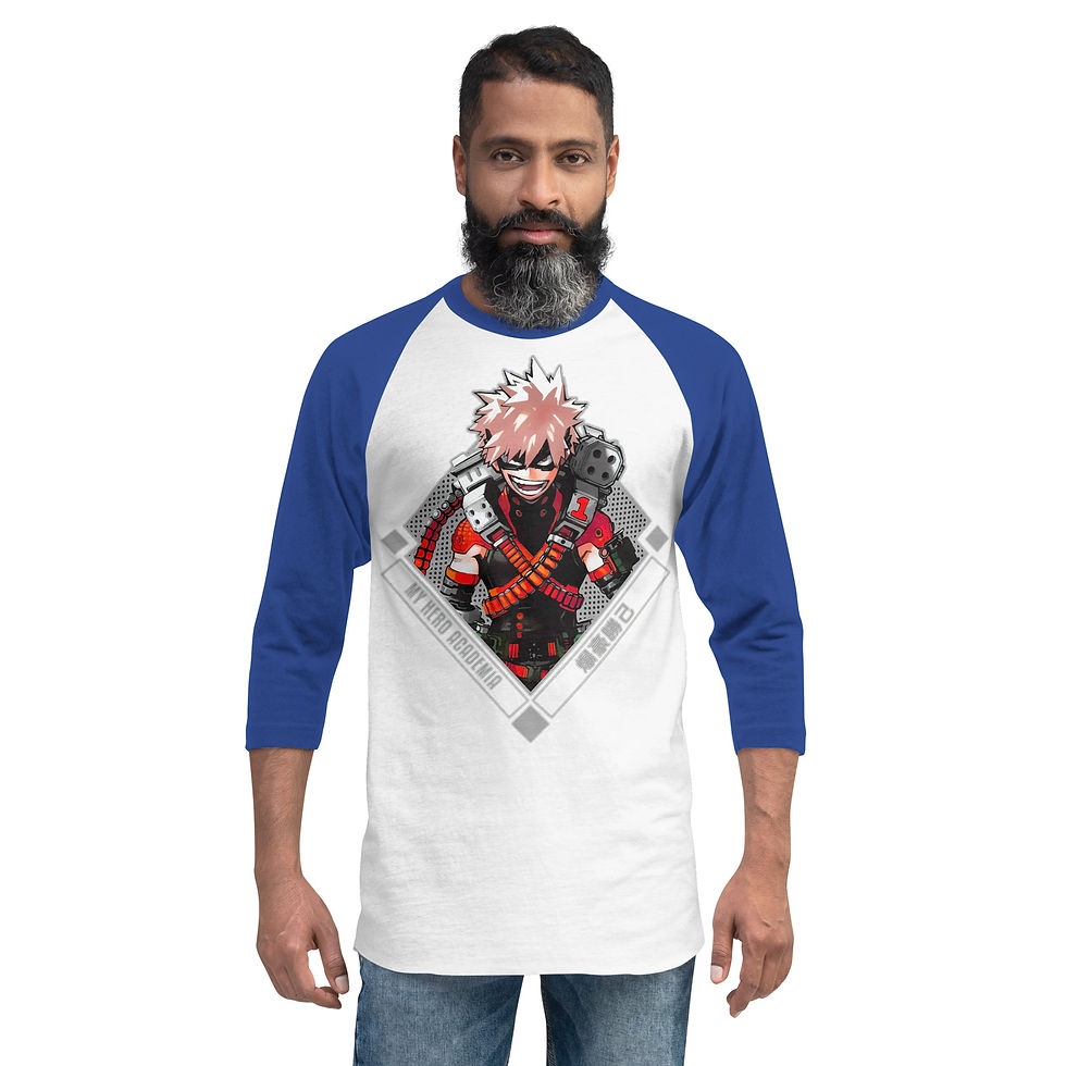 Thumbnail: PREMIUM 3/4 SLEEVE RAGLAN SHIRT ANIME