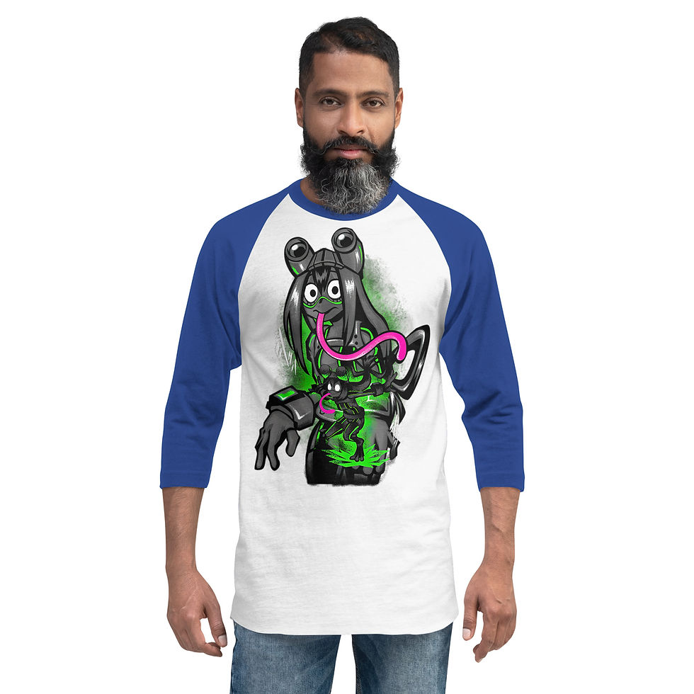 Thumbnail: PREMIUM 3/4 SLEEVE RAGLAN SHIRT ANIME