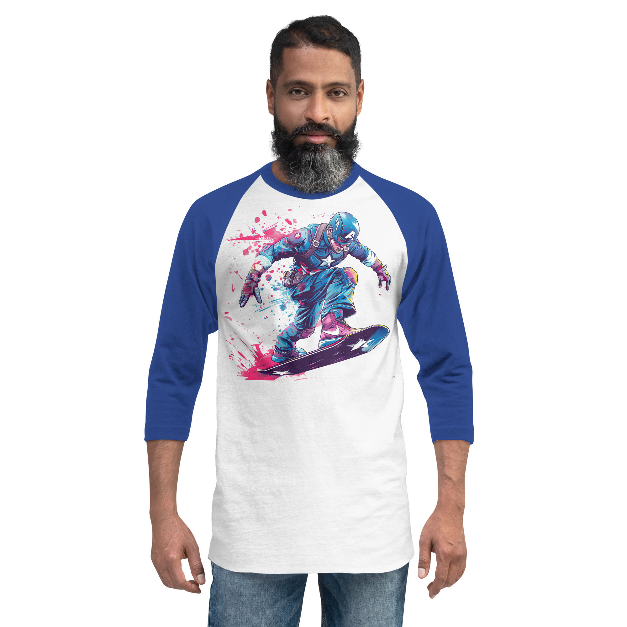3/4 sleeve raglan shirt