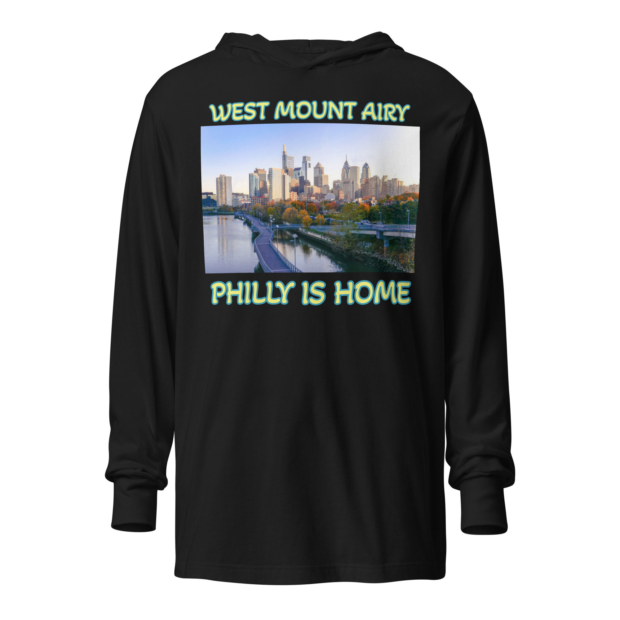 Hooded long-sleeve tee