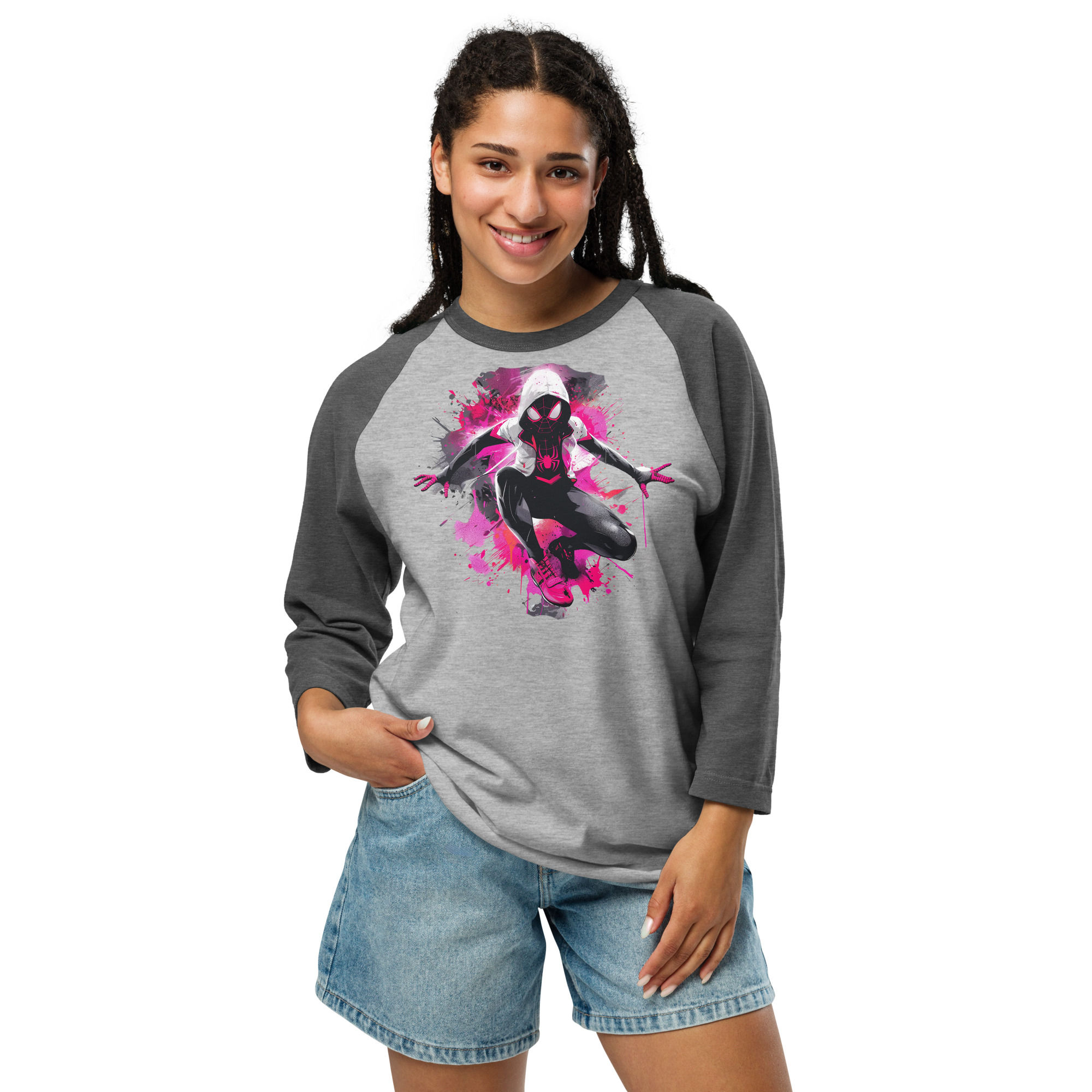 3/4 sleeve raglan shirt