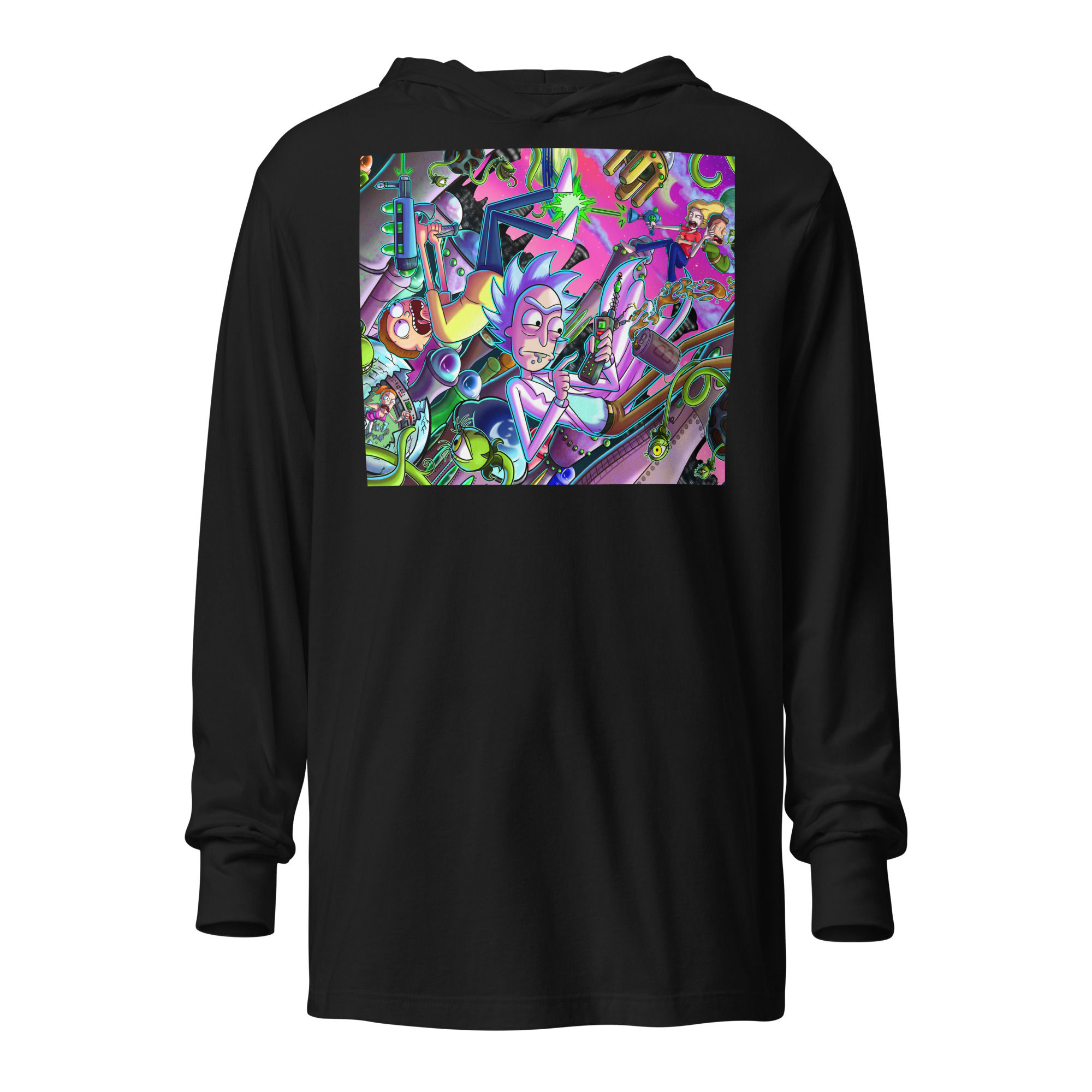 Hooded long-sleeve tee