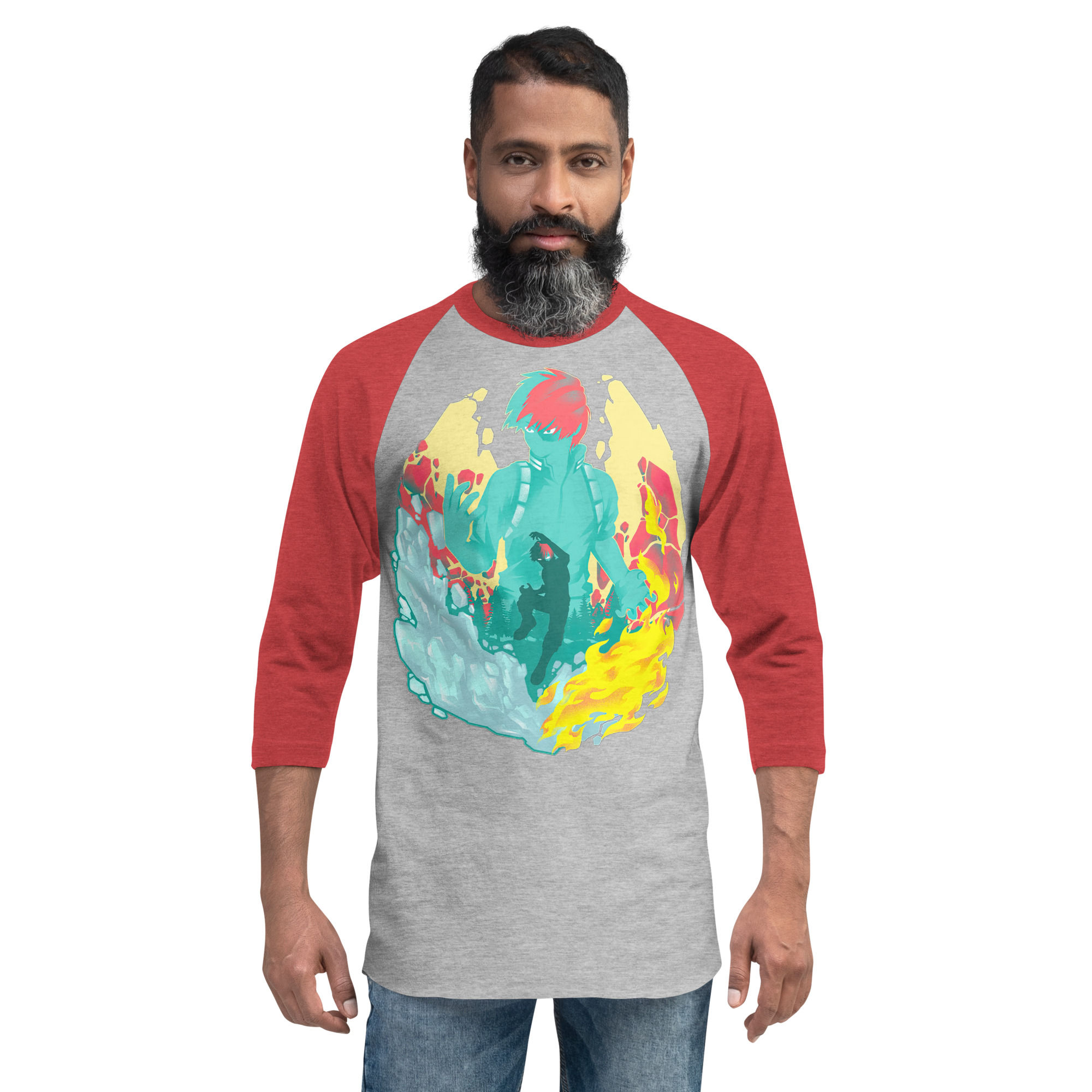 PREMIUM 3/4 SLEEVE RAGLAN SHIRT ANIME