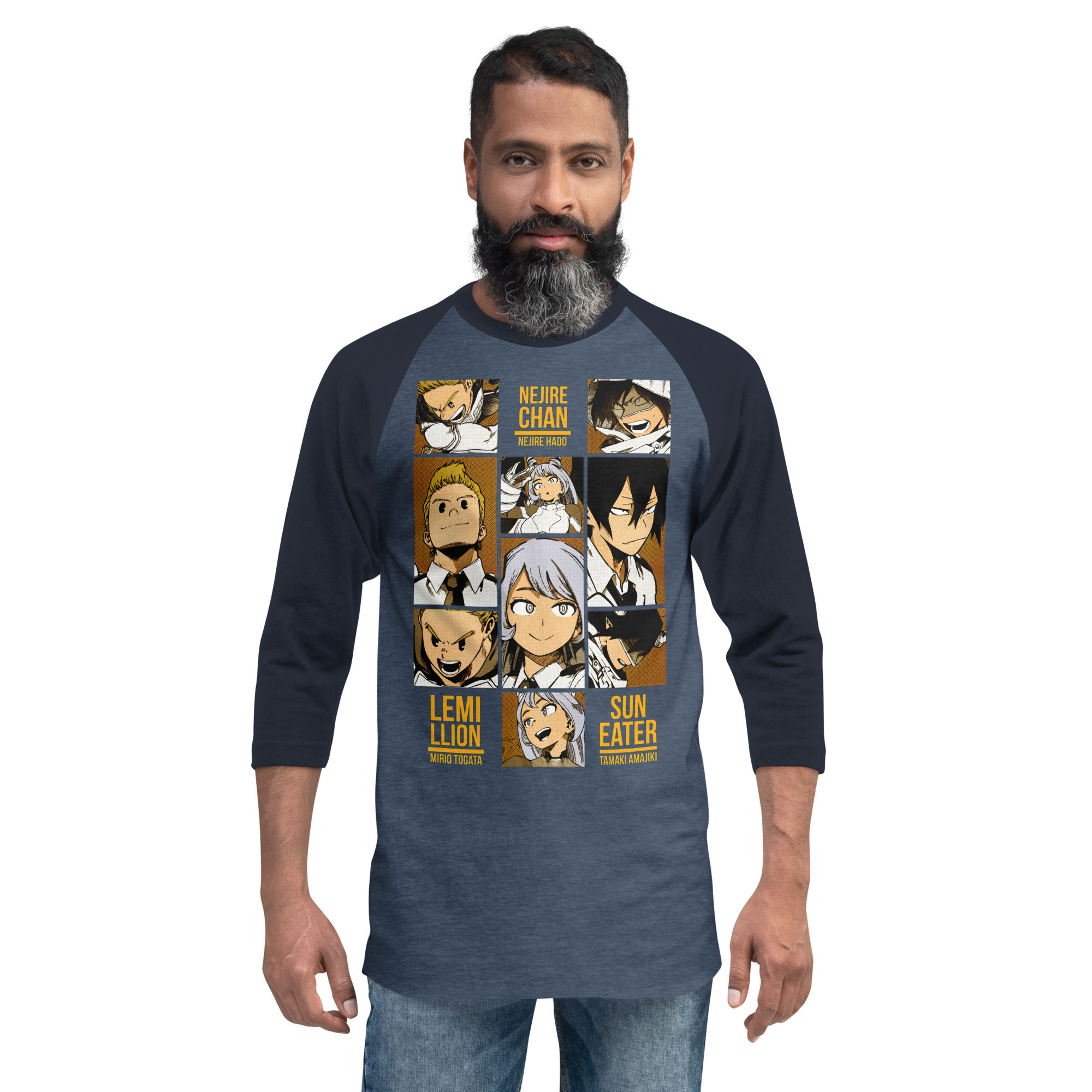 PREMIUM 3/4 SLEEVE RAGLAN SHIRT ANIME