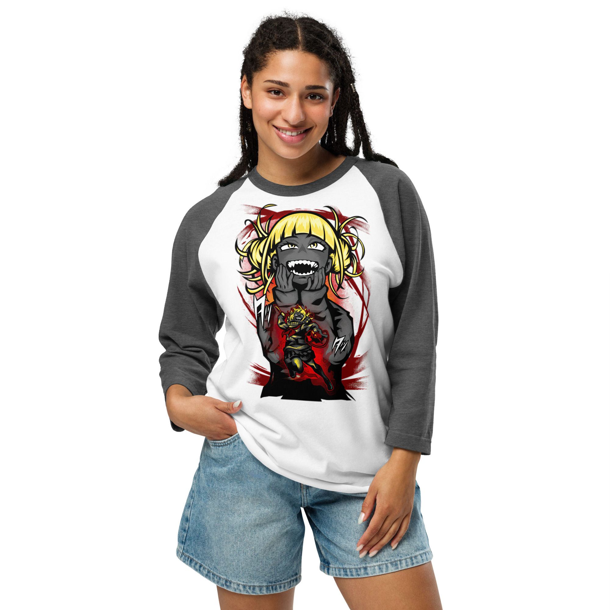 PREMIUM 3/4 SLEEVE RAGLAN SHIRT ANIME