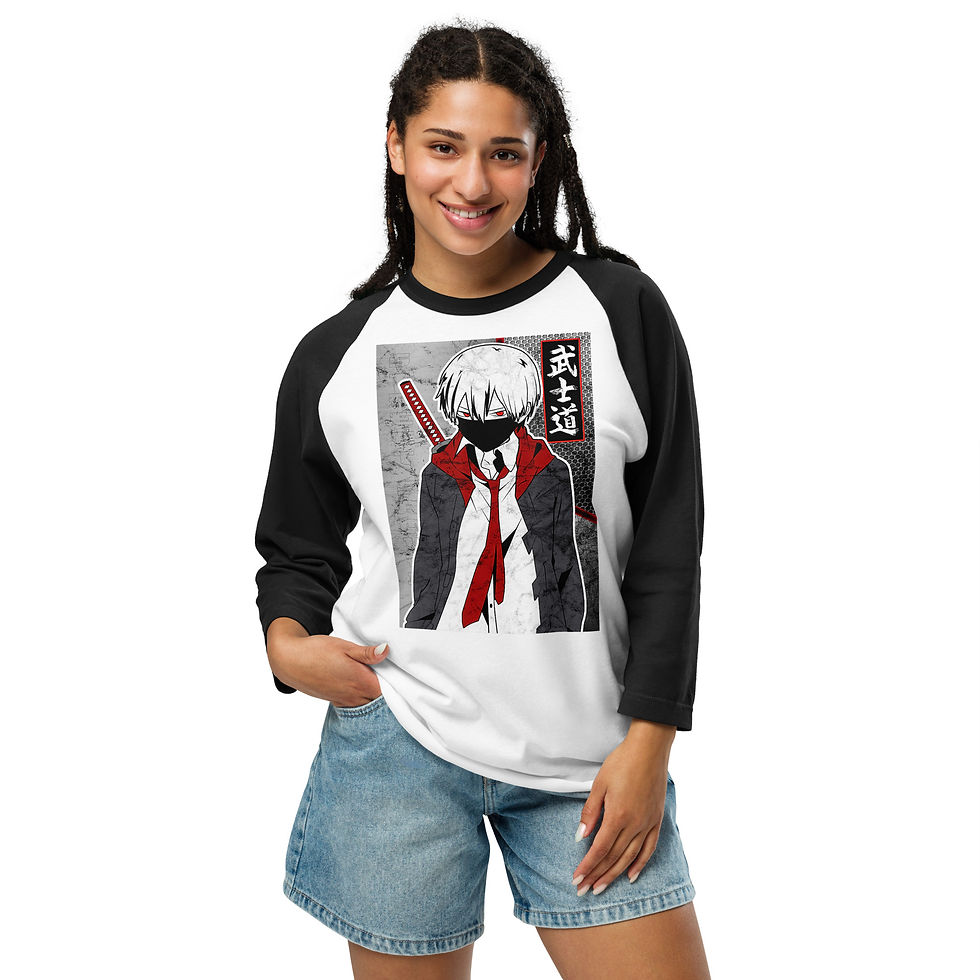Thumbnail: PREMIUM 3/4 SLEEVE RAGLAN SHIRT ANIME