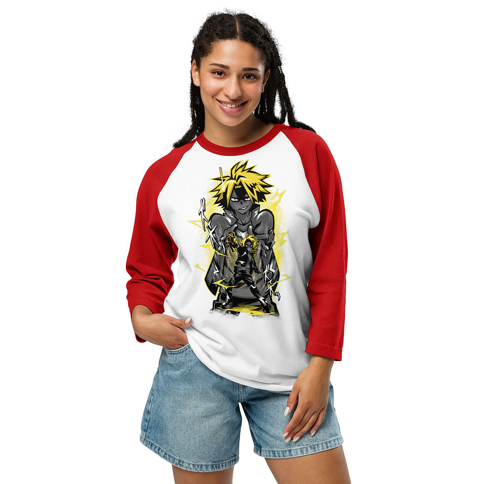 Thumbnail: PREMIUM 3/4 SLEEVE RAGLAN SHIRT ANIME