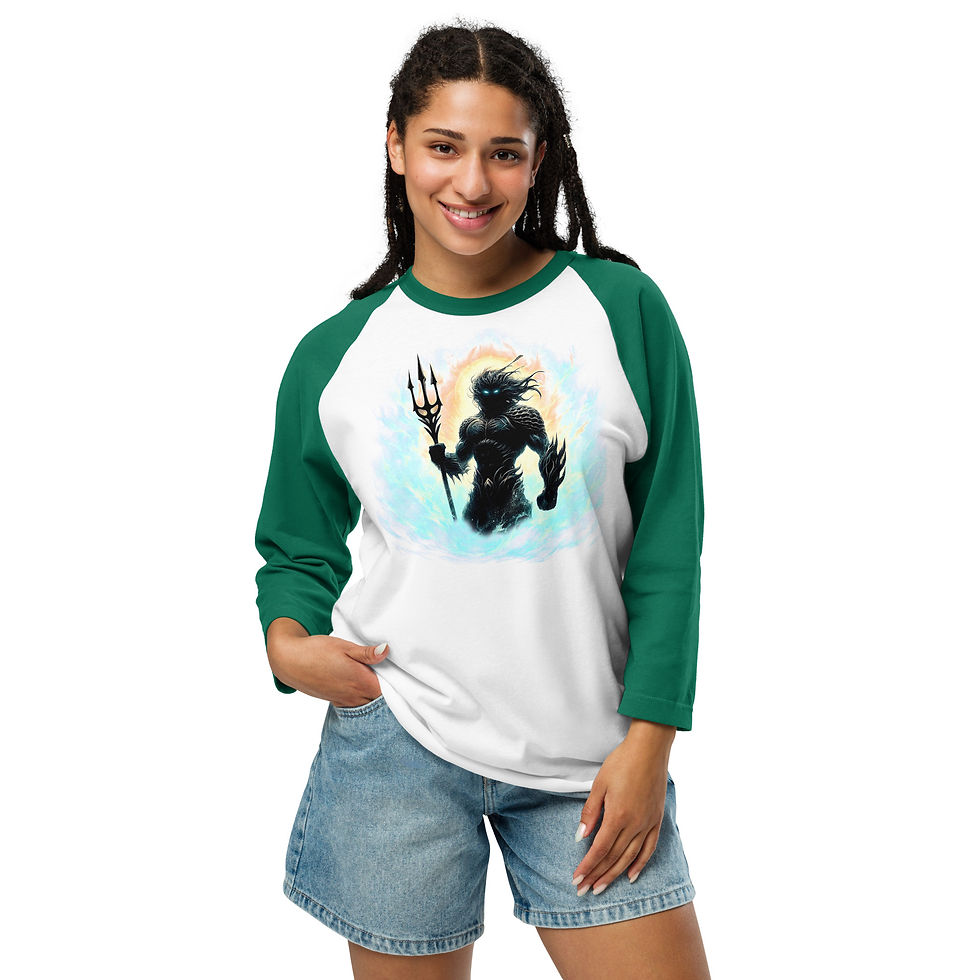 Thumbnail: 3/4 sleeve raglan shirt
