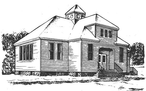 Illustration of the Bovina Library exterior