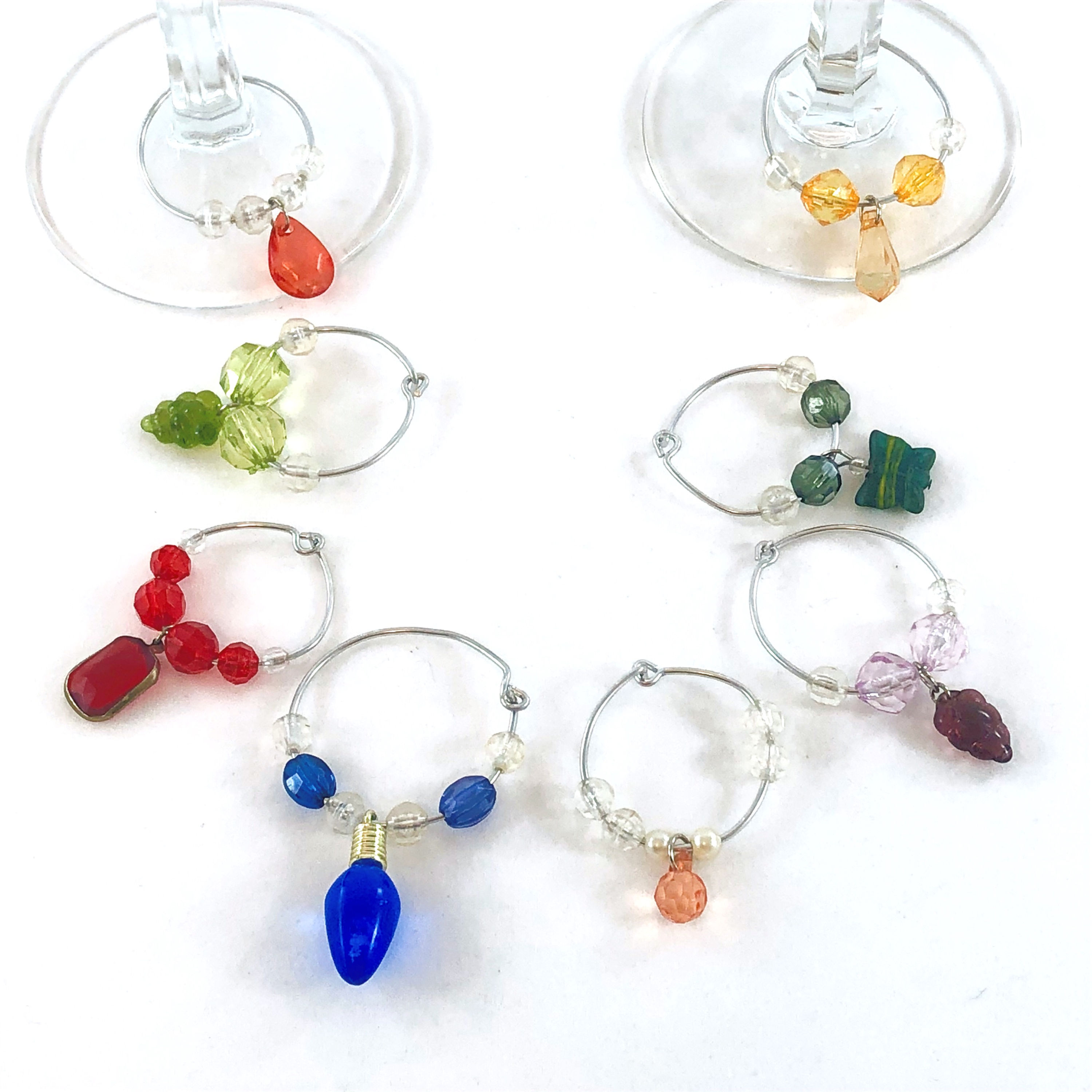 Joy - Rainbow Wine Charms