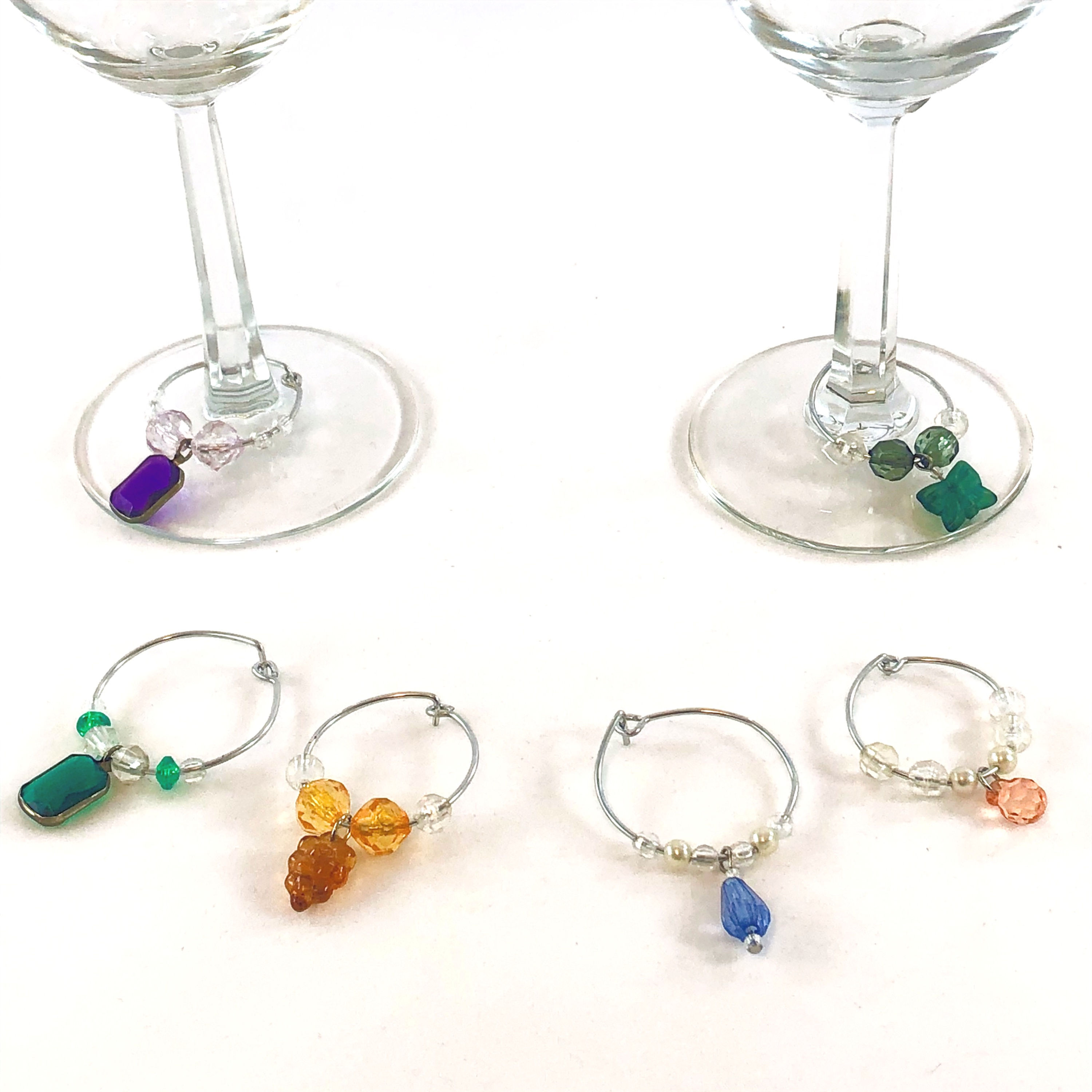 Thoughtfulness - Rainbow Wine Charms