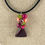 Thumbnail: Flower Vase Necklace - Multi w/Swirl