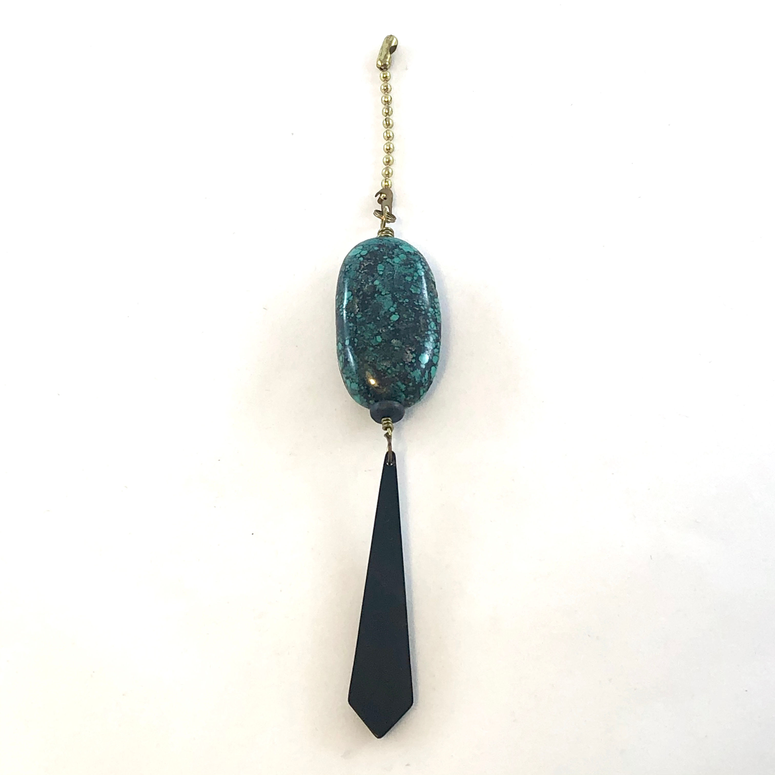 Turquoise Treasure - Funky Fan Pull