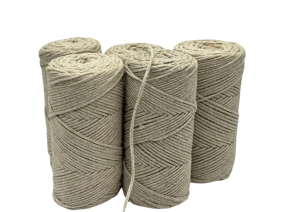 5 x Baumwolle Garn Geflochten 2-3mm