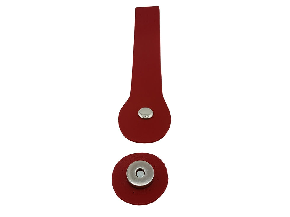 Thumbnail: Riemen mit Magnet Druckknopf PU-Leder Handtasche/Geldbörse