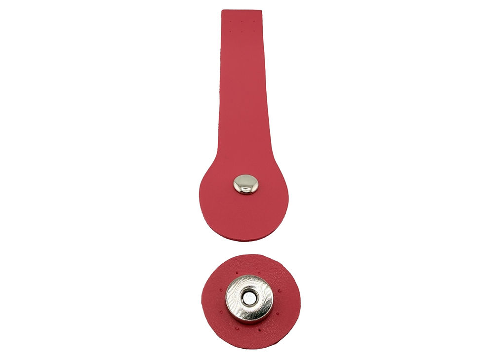 Thumbnail: Riemen mit Magnet Druckknopf PU-Leder Handtasche/Geldbörse