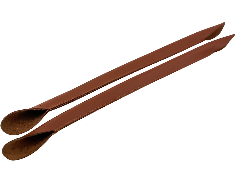 Miniaturbild: PU Leder Taschenrand/Henkel 36 cm mit Silikonkern –Häkeltaschen &amp;