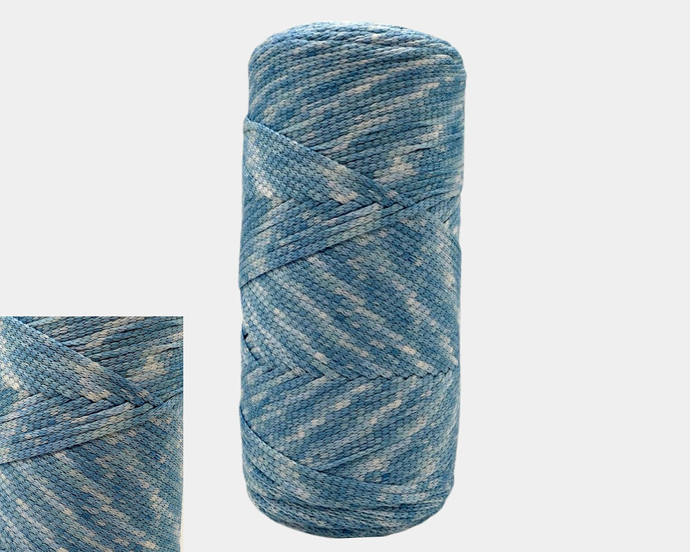 Miniaturbild: Makramee Garn Nylon Bändchen Garn 2,5mm