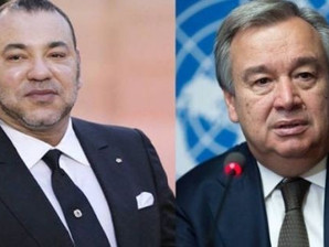اتصال هاتفي بين الملك والامين العام للأمم المتحدة