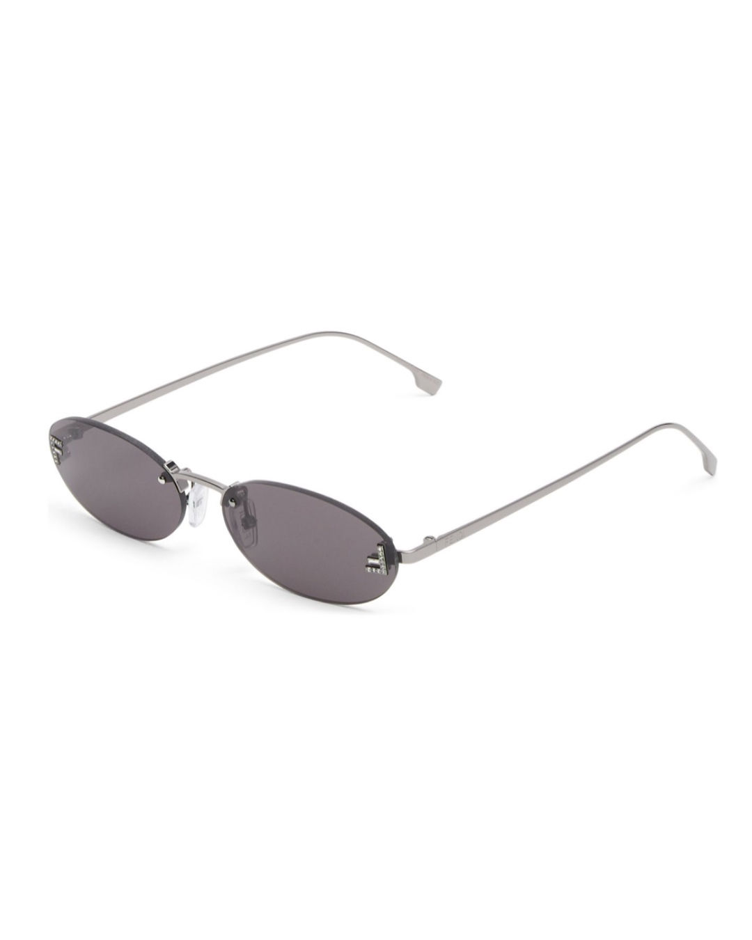 Fendi First Crystal Ruthenium-coloured sunglasses
