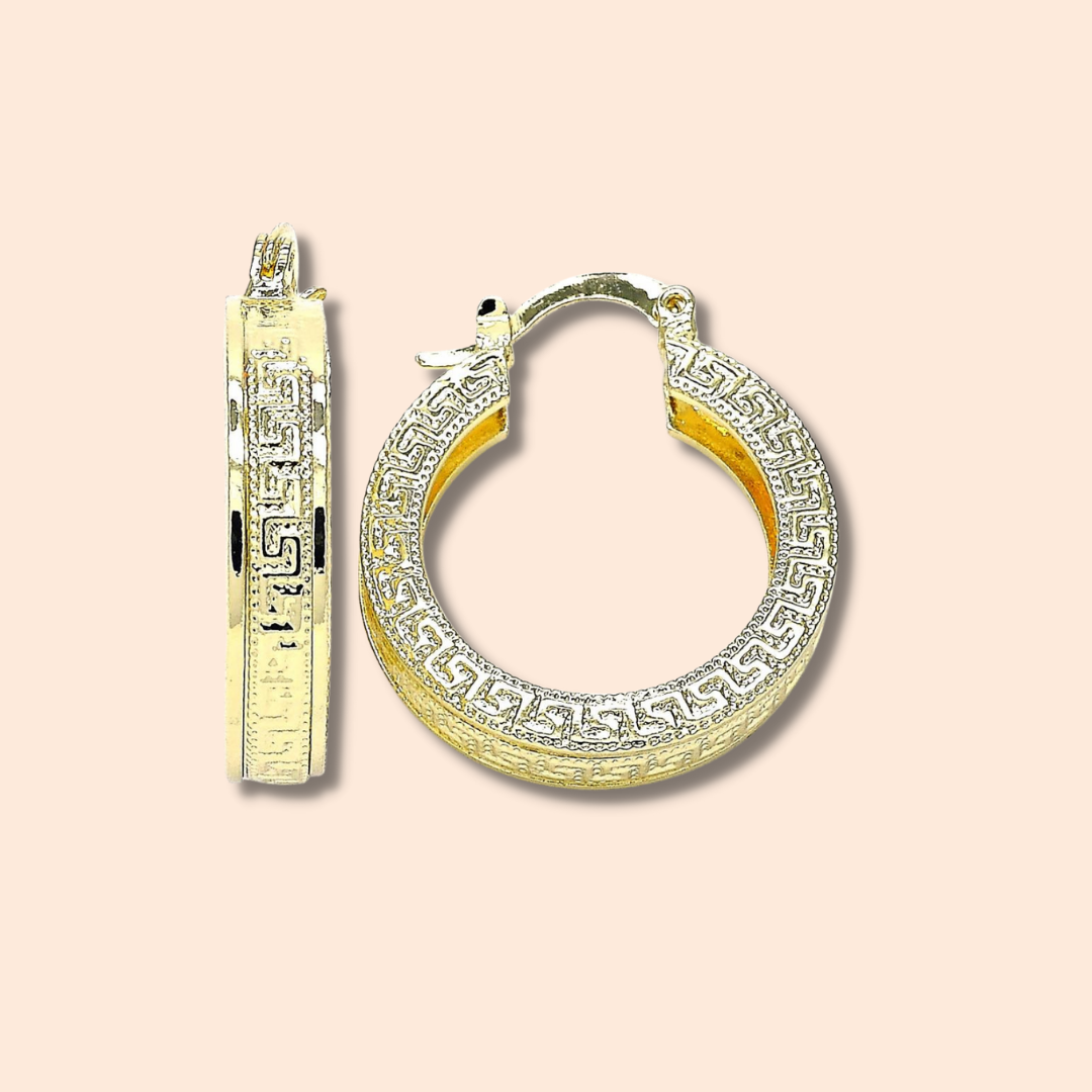 Greek Design Hoops