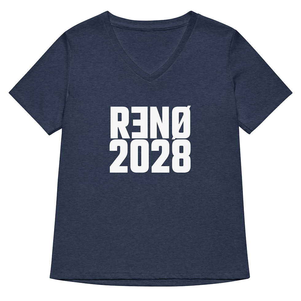 Thumbnail: Women’s relaxed v-neck RENO2028 t-shirt