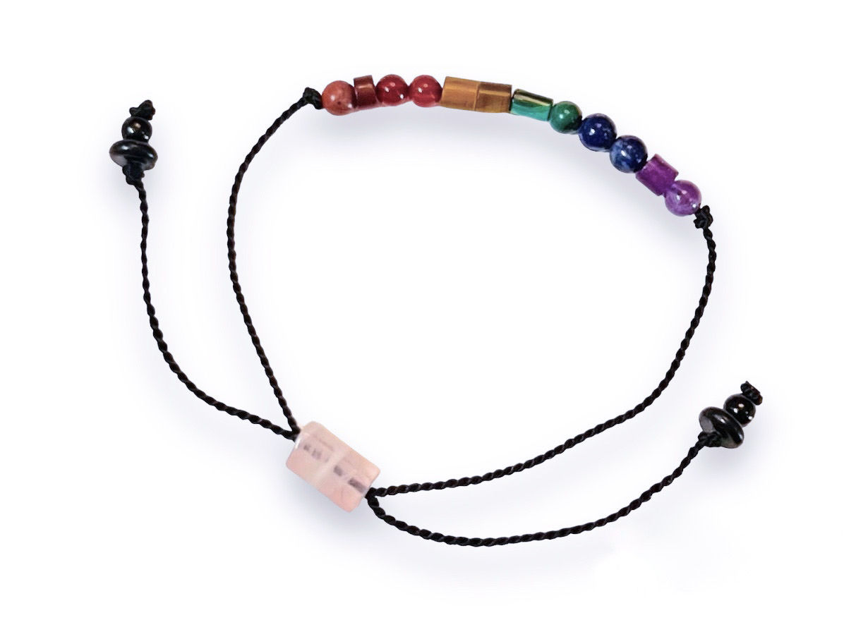 Pride Rainbow Customizable Morse code Bracelet