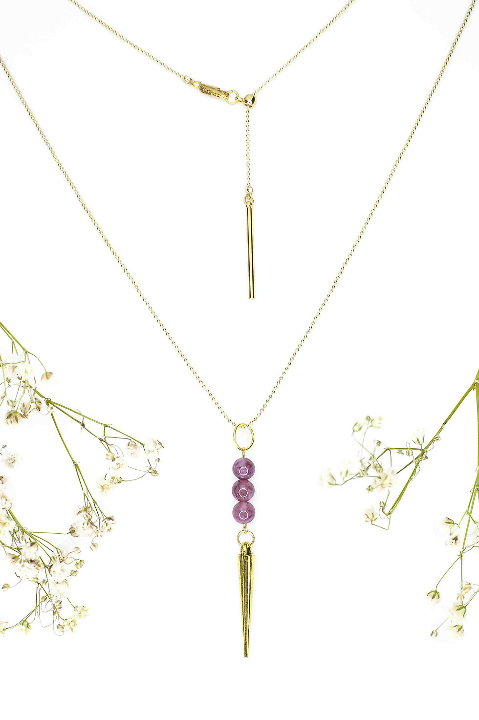 Thumbnail: Spike/Pendulum pendant necklace