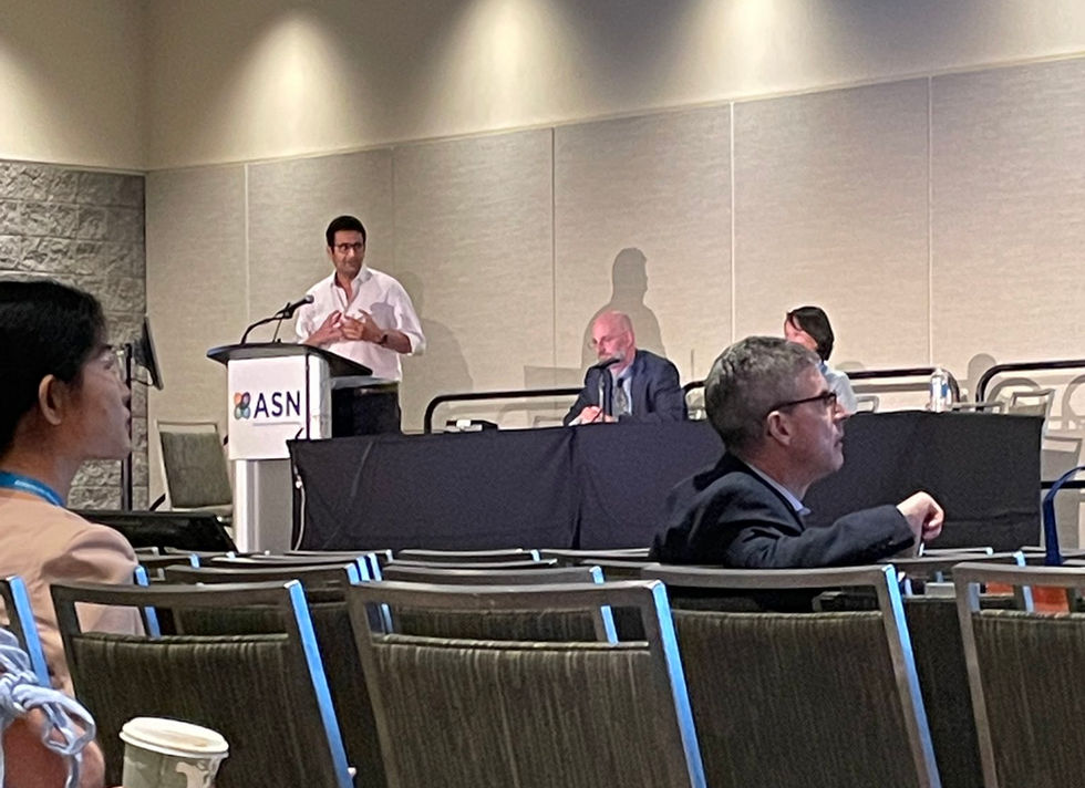 jpegPost Doctoral researcher Daniyal Jafree presenting his work at the American Society of Nephrology Kidney Week 2022