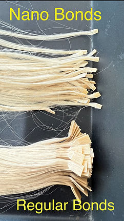 nano keratin extensions vs. regular size keratin extensions