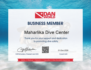 Safe scuba diving training with DAN insurance protection at Maharlika Dive Center