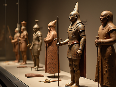 Ancient Sumerian artifacts showcasing military technology
