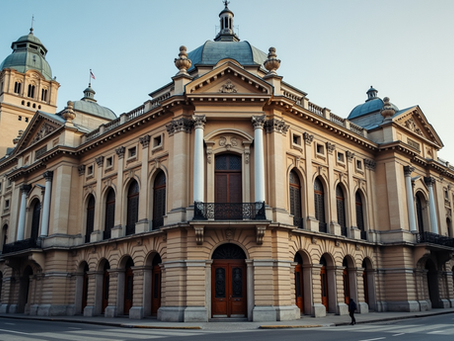 A historical building in Buenos Aires that reflects the architectural influence of European immigrants.