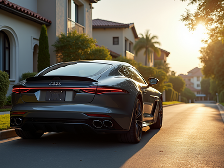 A car parked in an upscale neighborhood, both housing and cars are often used as tools in this facet.