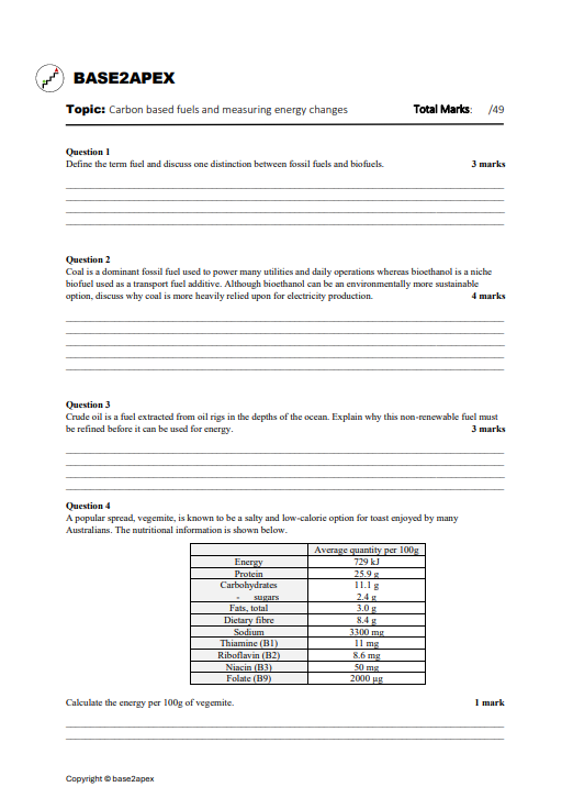 Thumbnail: VCE Chemistry Unit 3 Assessment Series