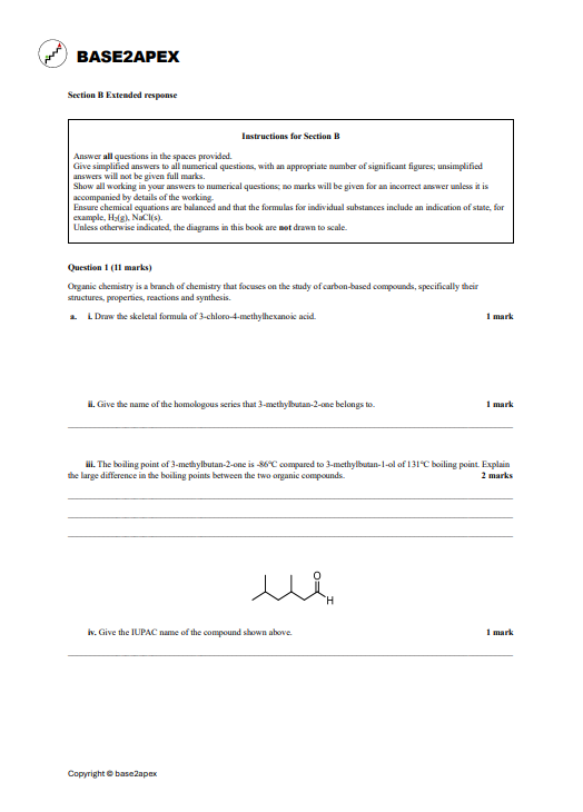 Thumbnail: VCE Chemistry Unit 3&4 Practice Examination