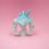 Thumbnail: 3D printed ice elemental miniature with crystal spikes on a pink background, rear view.