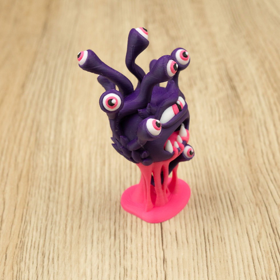 Thumbnail: Eye Monster Miniature | 3D Printed Floating Fantasy Creature for Tabletop Games