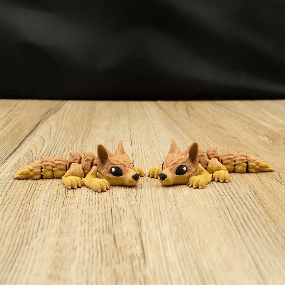 Thumbnail: Tiny Wolf Pups | Realistic 3D Printed Design