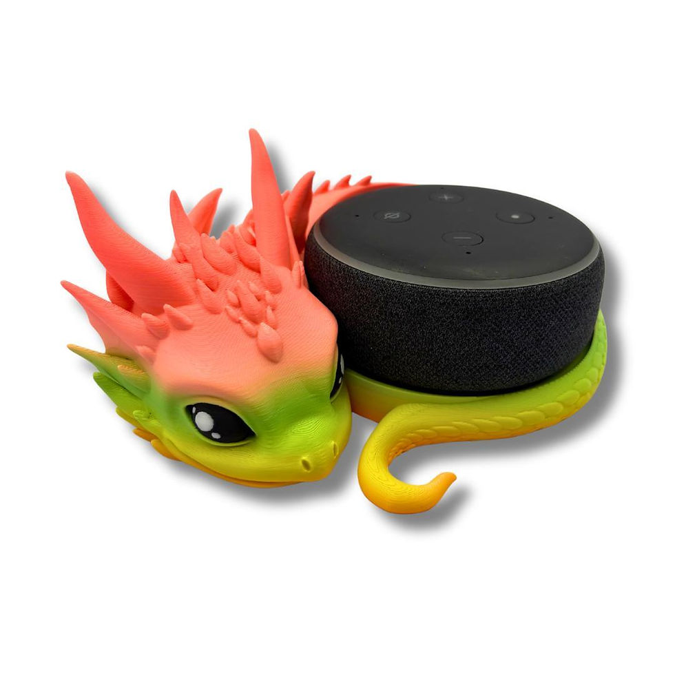 Thumbnail: Dragon Echo Dot Holder | 3D Printed Fantasy Alexa Stand for Echo Dot 3rd Gen |