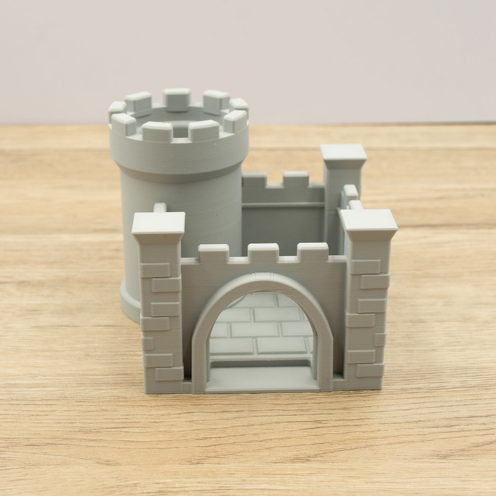 Thumbnail: Little Flexi Dragon and Castle | 3D Printed Fantasy Playset or Display