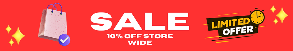 Sale Banner stating 10% off store wide