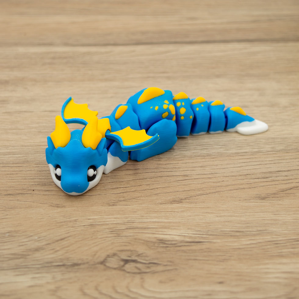 Thumbnail: Little Flexi Dragon and Castle | 3D Printed Fantasy Playset or Display